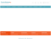 Tablet Screenshot of praxis-khatami.de